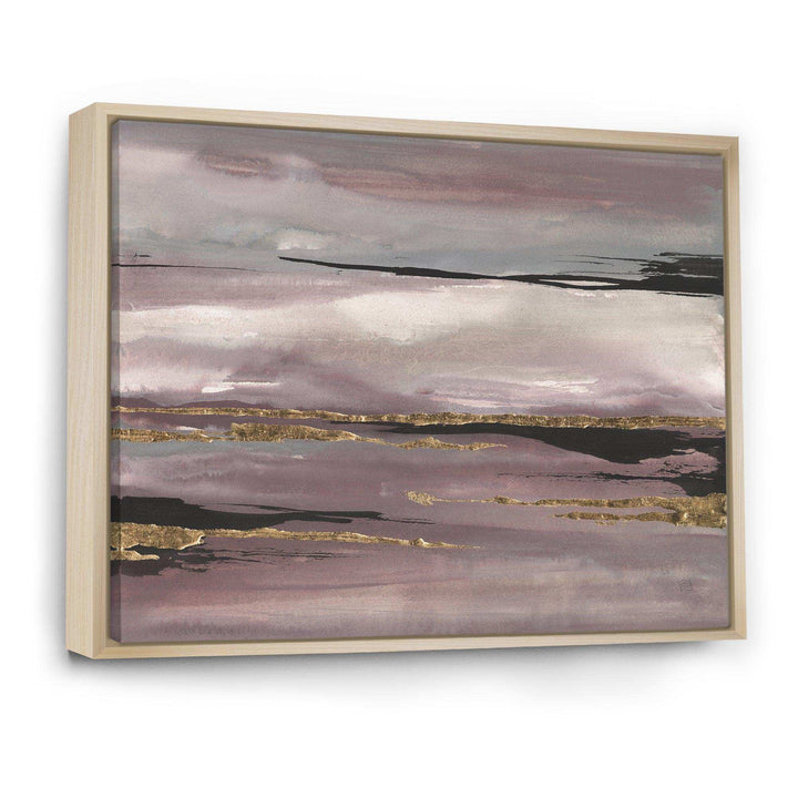 Purple Glam Storm III - Modern Bedroom Wall Art