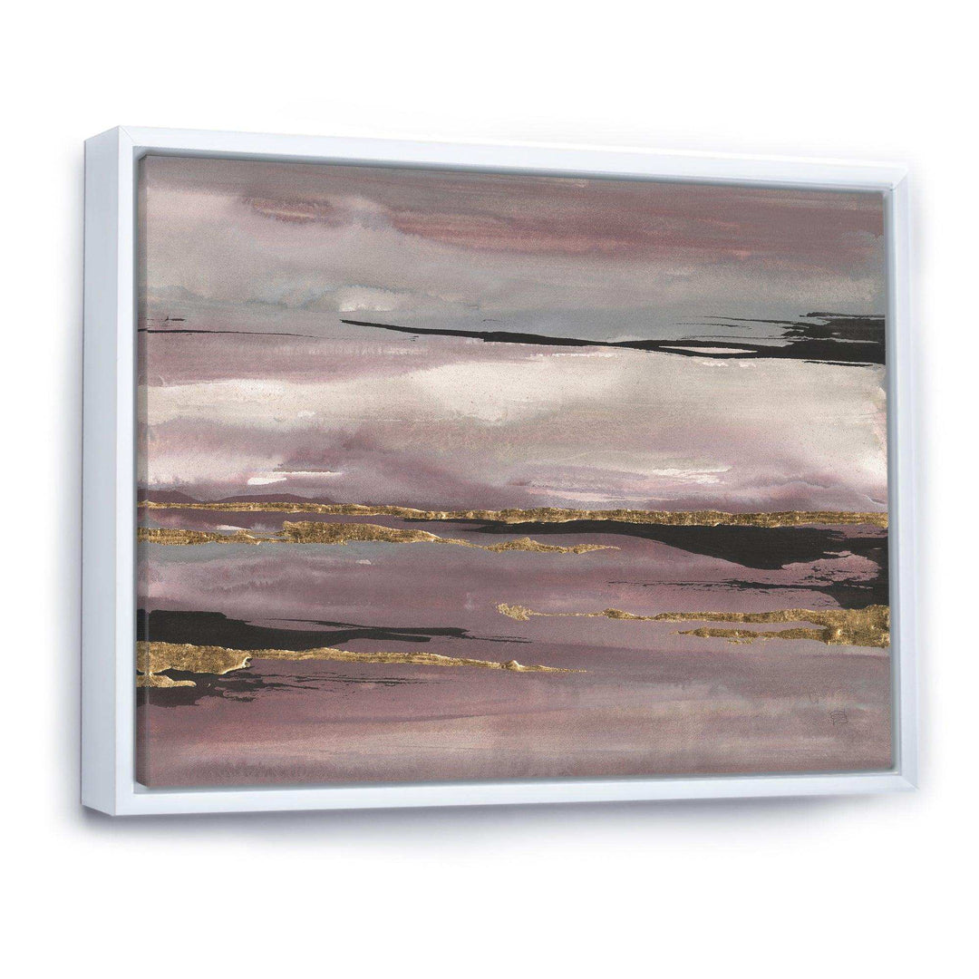 Purple Glam Storm III - Modern Bedroom Wall Art