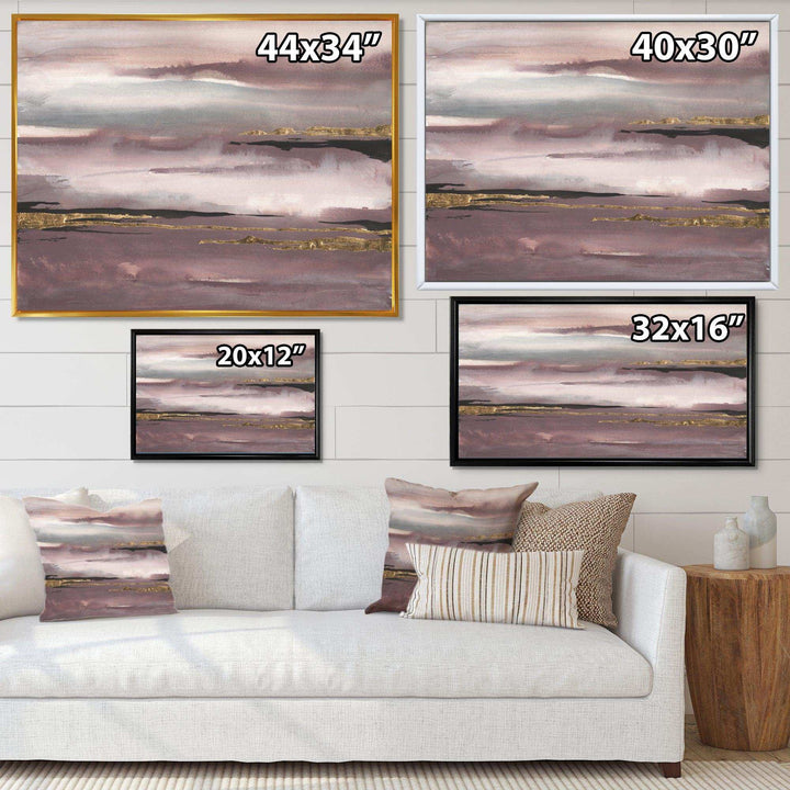 Purple Glam Storm IV - Modern Wall Art Prints