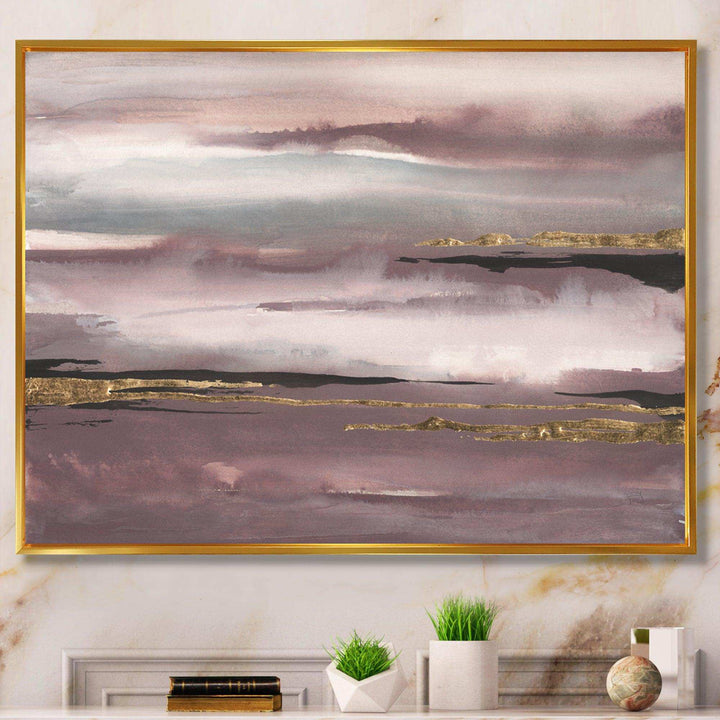 Purple Glam Storm IV - Modern Wall Art Prints
