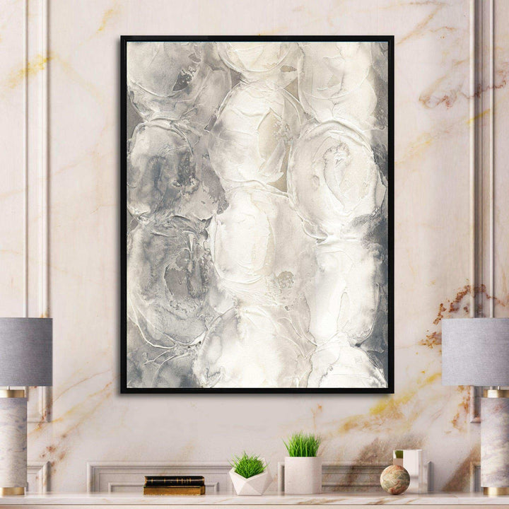 Gray Circles I - Modern Living Room Wall Decor