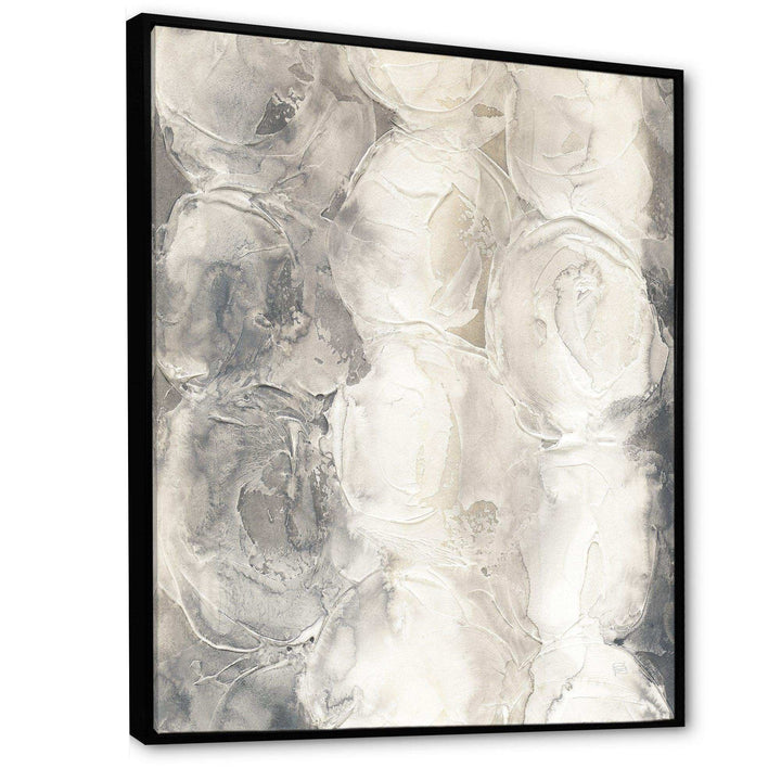 Gray Circles I - Modern Living Room Wall Decor