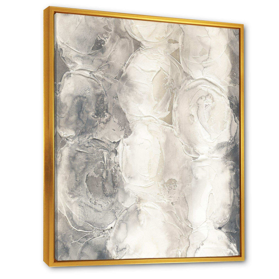 Gray Circles I - Modern Living Room Wall Decor