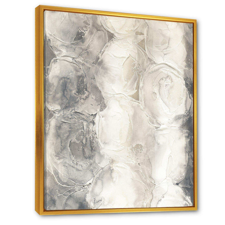 Gray Circles I - Modern Living Room Wall Decor