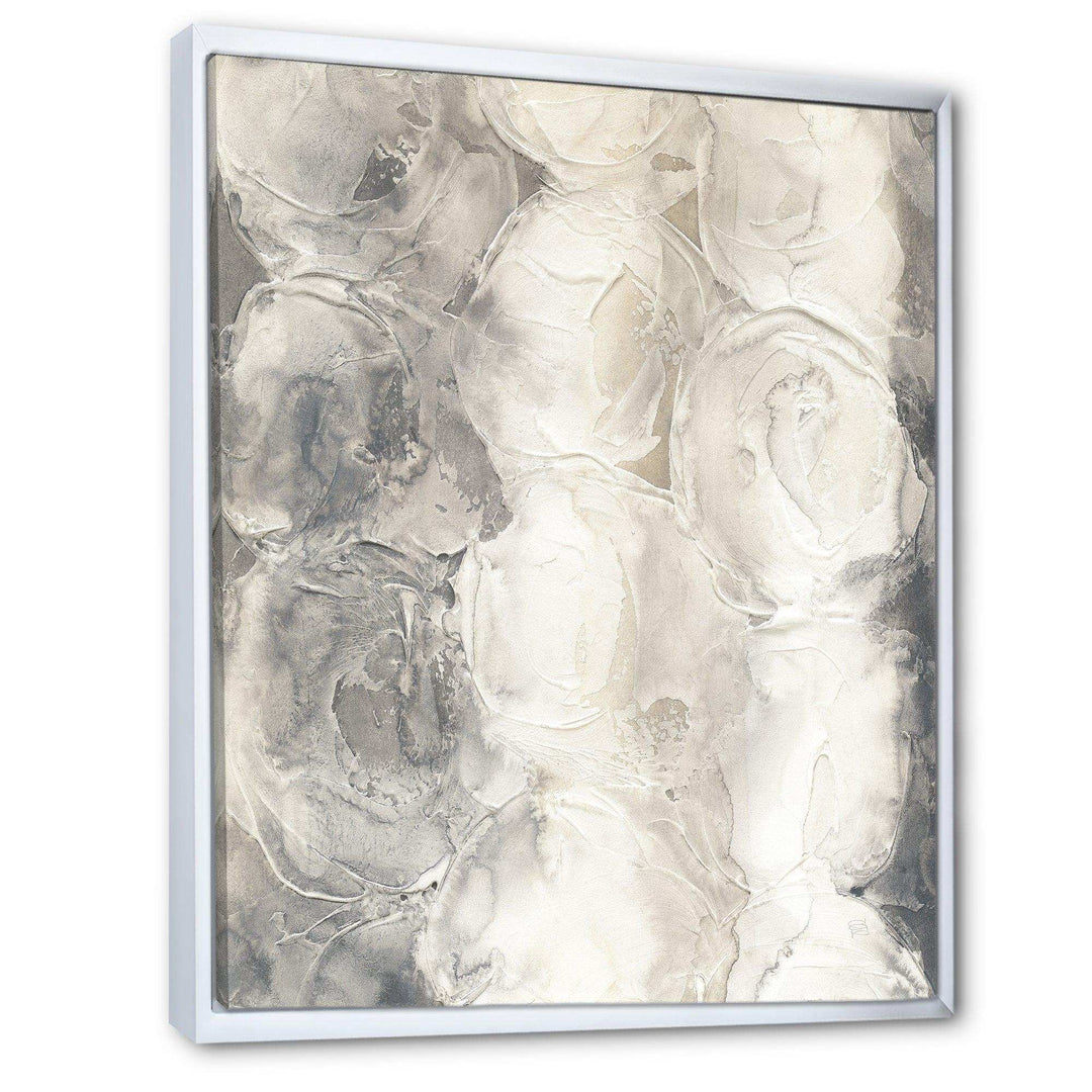 Gray Circles I - Modern Living Room Wall Decor