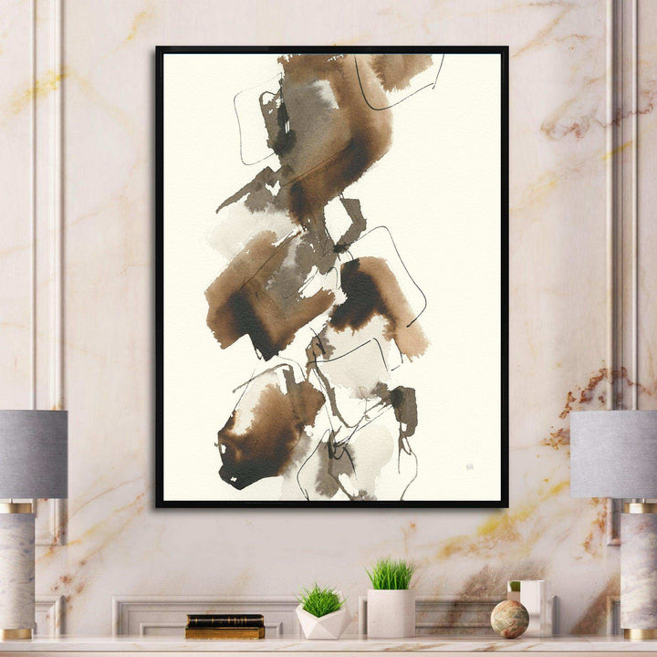 Gold Glam Squares I - Modern Bedroom Wall Art