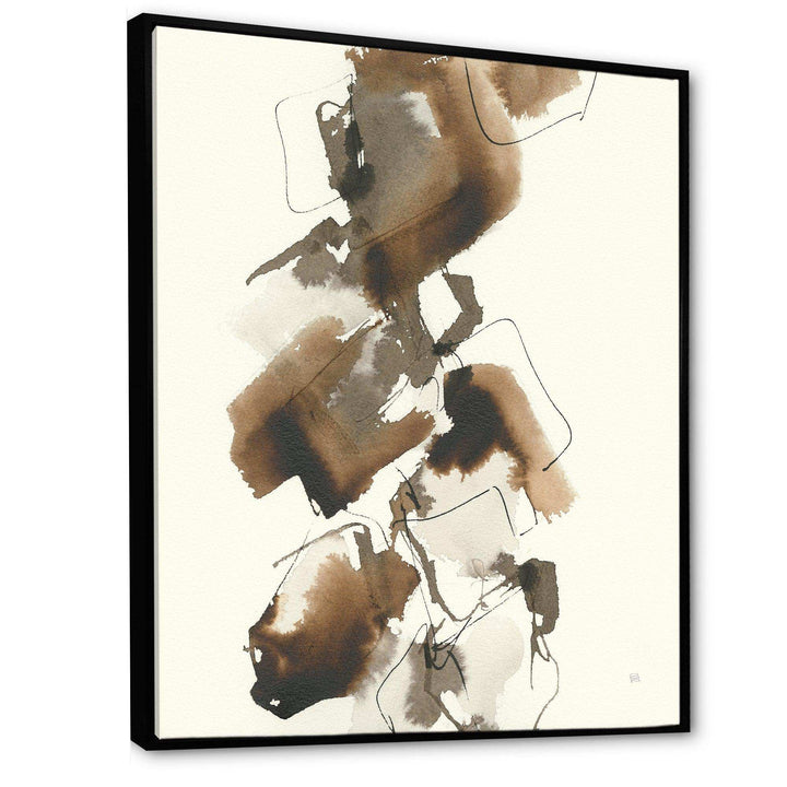 Gold Glam Squares I - Modern Bedroom Wall Art