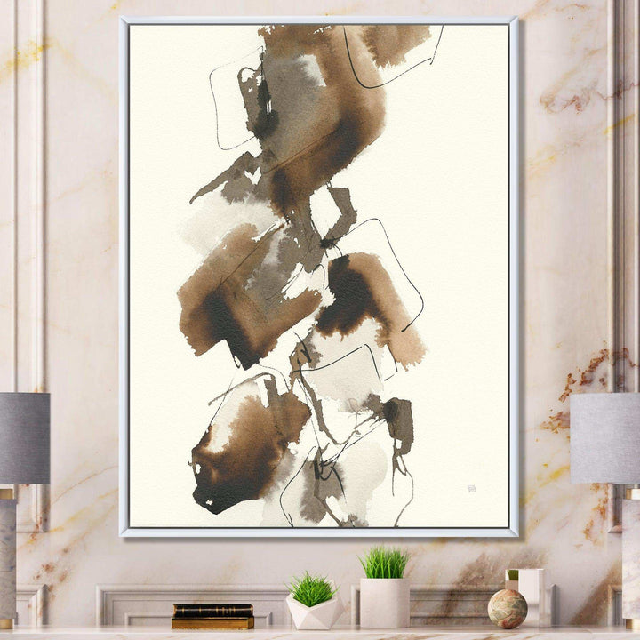 Gold Glam Squares I - Modern Bedroom Wall Art