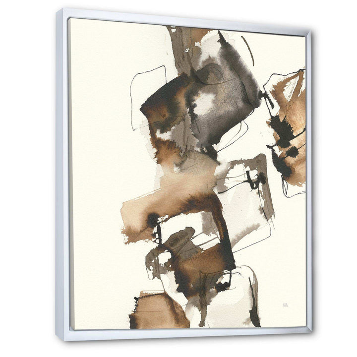 Gold Glam Squares II - Modern Living Room Wall Decor