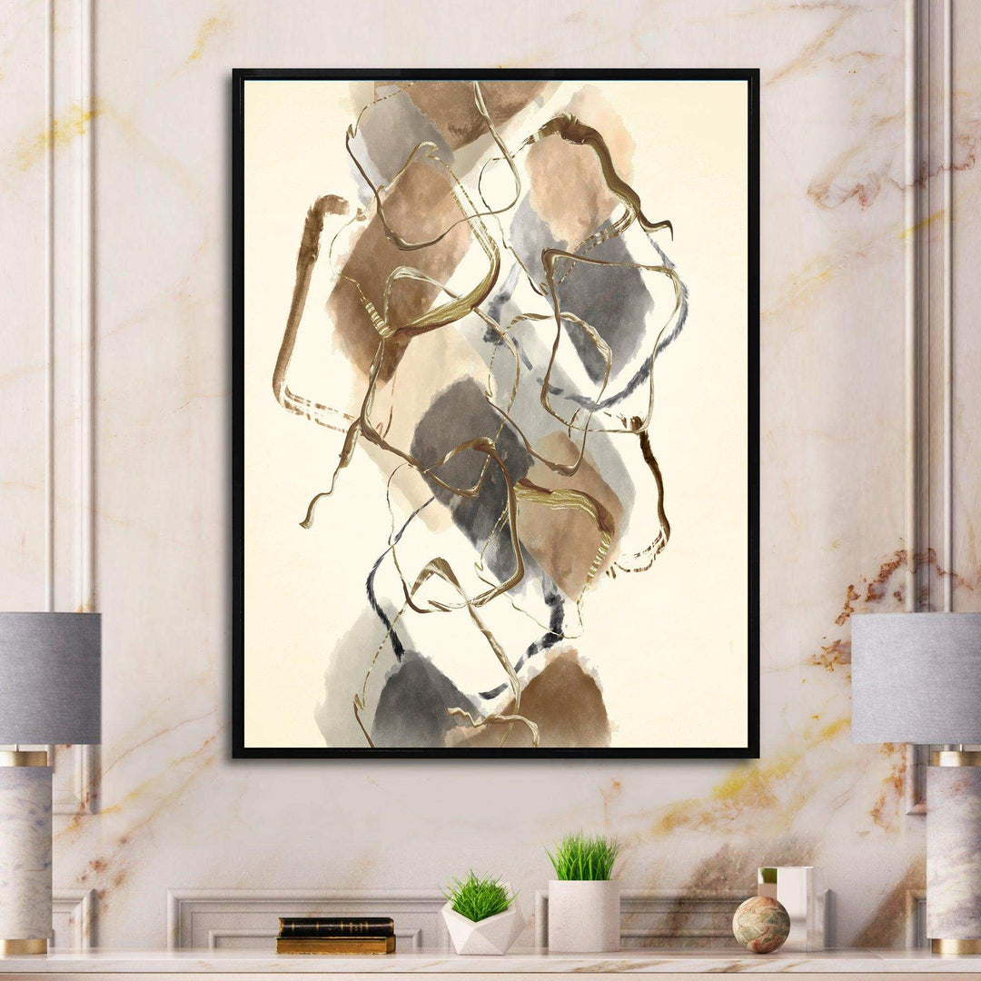 Gold Glam Squares III - Modern Wall Art Prints