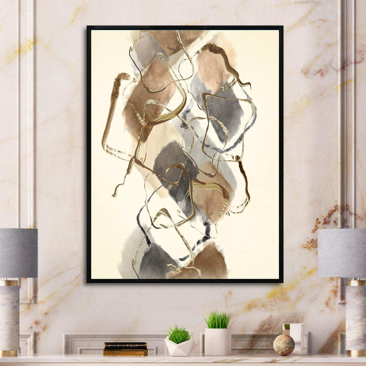 Gold Glam Squares III - Modern Wall Art Prints