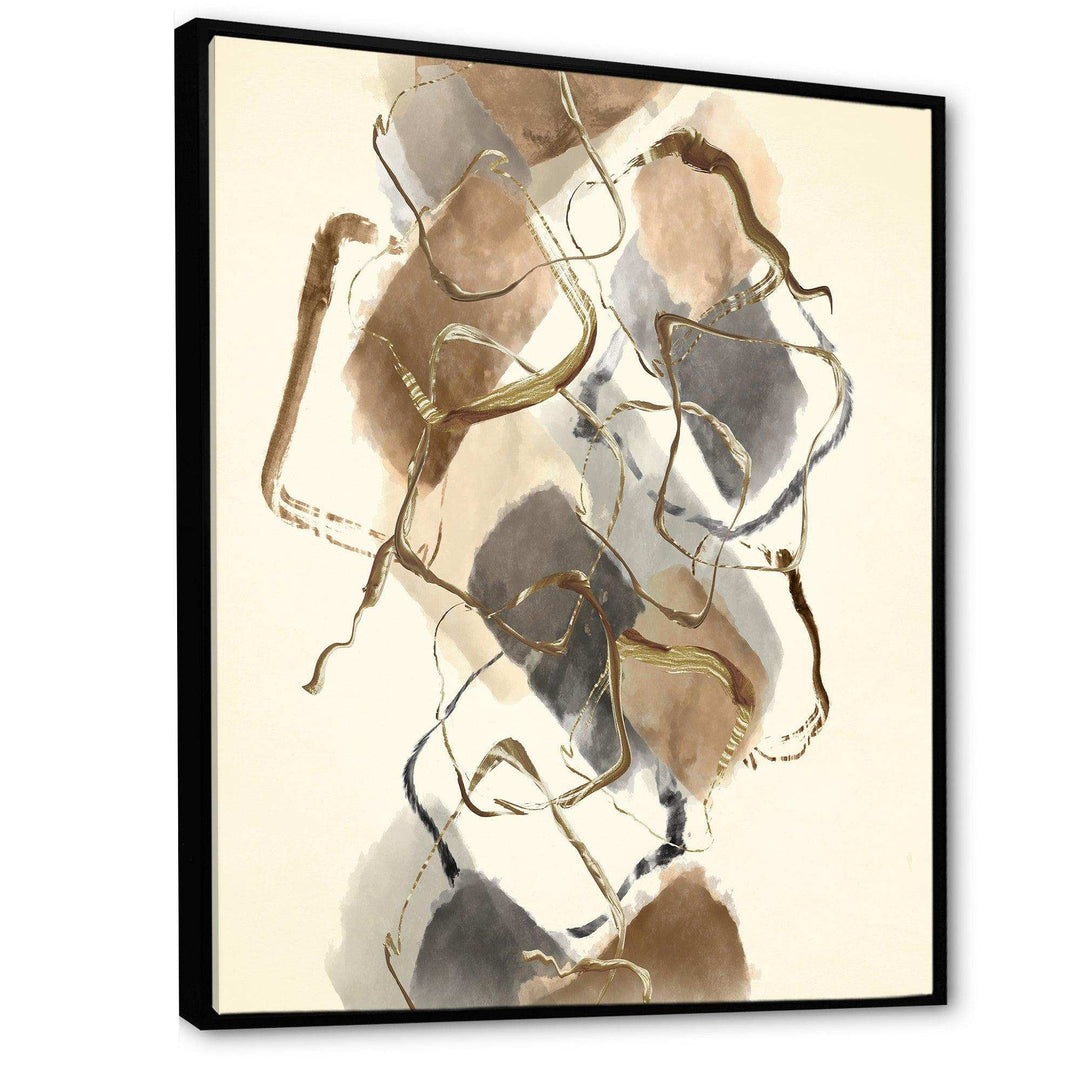 Gold Glam Squares III - Modern Wall Art Prints