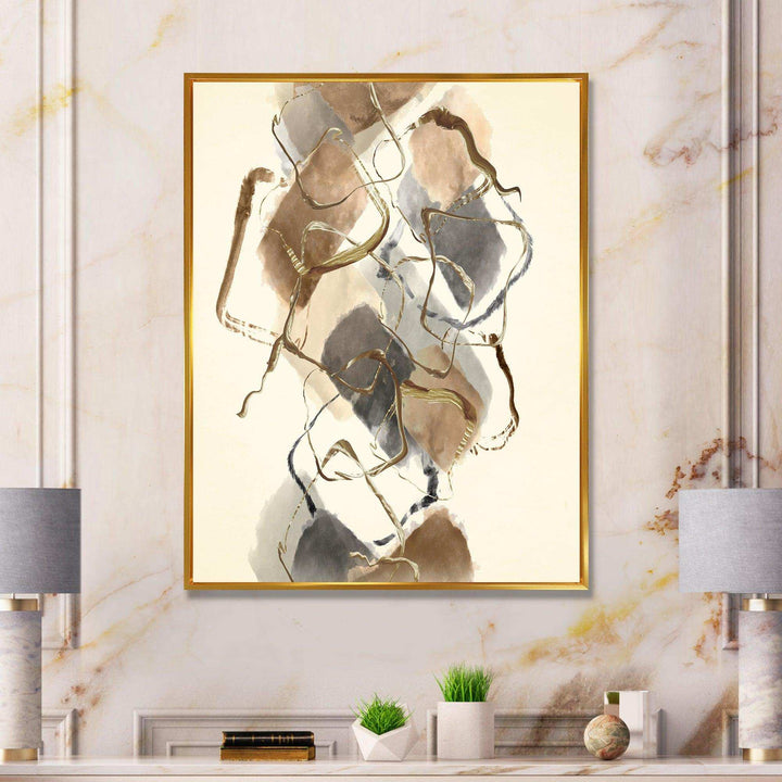 Gold Glam Squares III - Modern Wall Art Prints