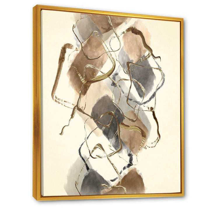 Gold Glam Squares III - Modern Wall Art Prints