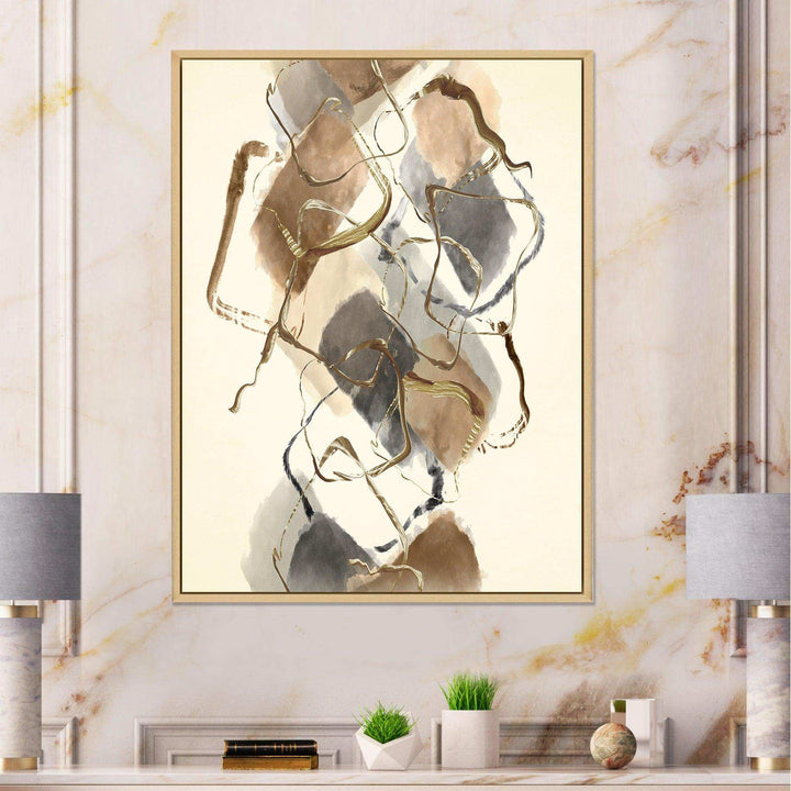 Gold Glam Squares III - Modern Wall Art Prints