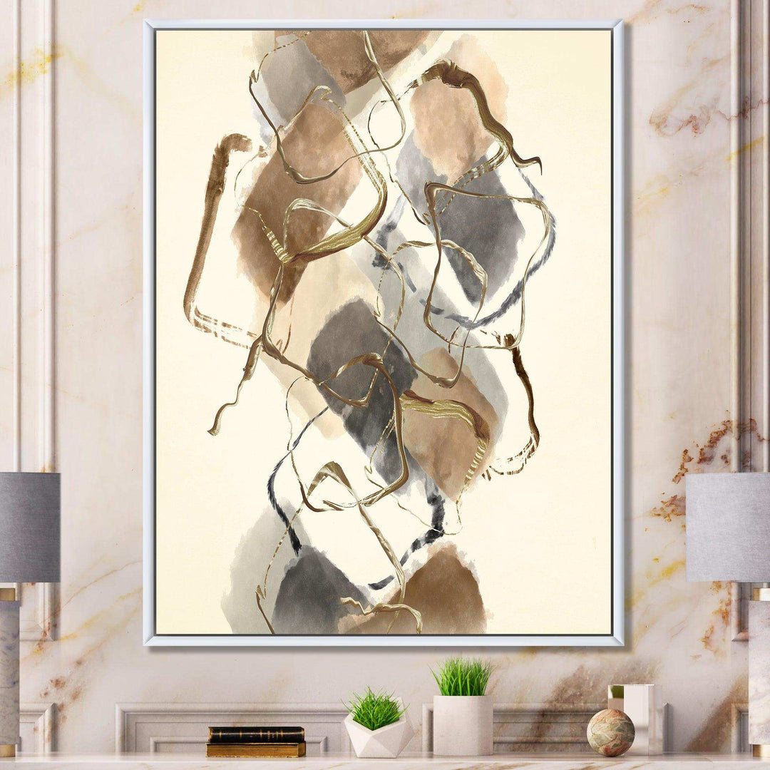 Gold Glam Squares III - Modern Wall Art Prints