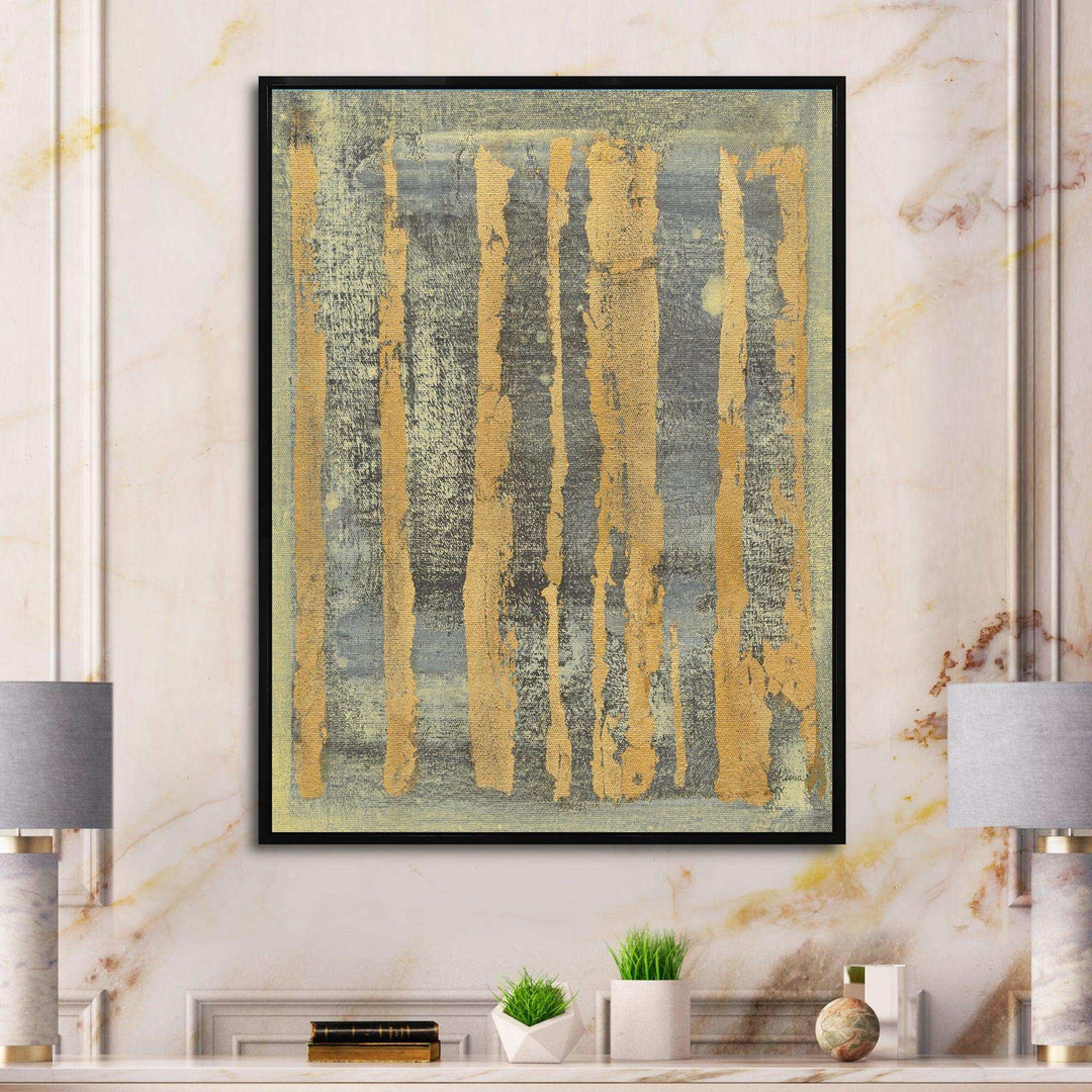 Glam Metallic Form IV - Modern Living Room Wall Decor