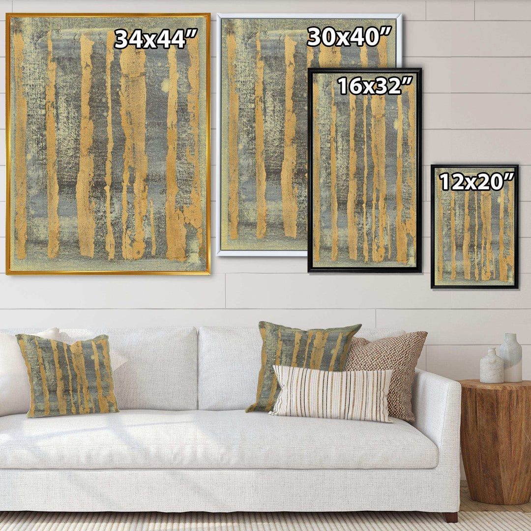 Glam Metallic Form IV - Modern Living Room Wall Decor