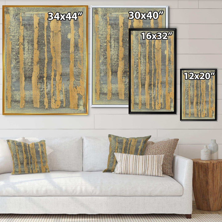 Glam Metallic Form IV - Modern Living Room Wall Decor