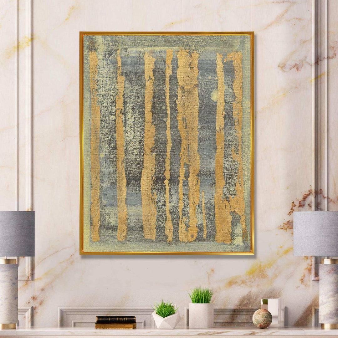 Glam Metallic Form IV - Modern Living Room Wall Decor