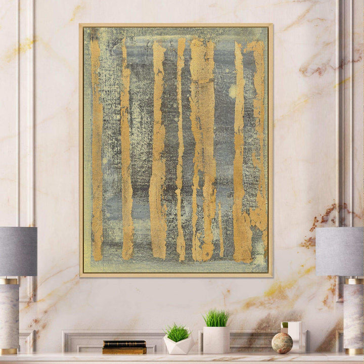 Glam Metallic Form IV - Modern Living Room Wall Decor