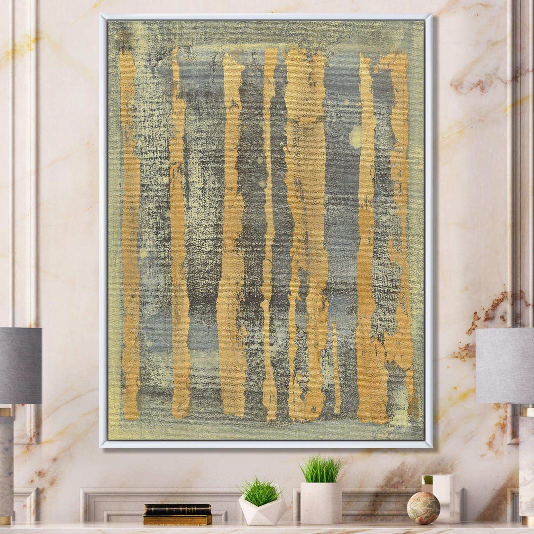Glam Metallic Form IV - Modern Living Room Wall Decor