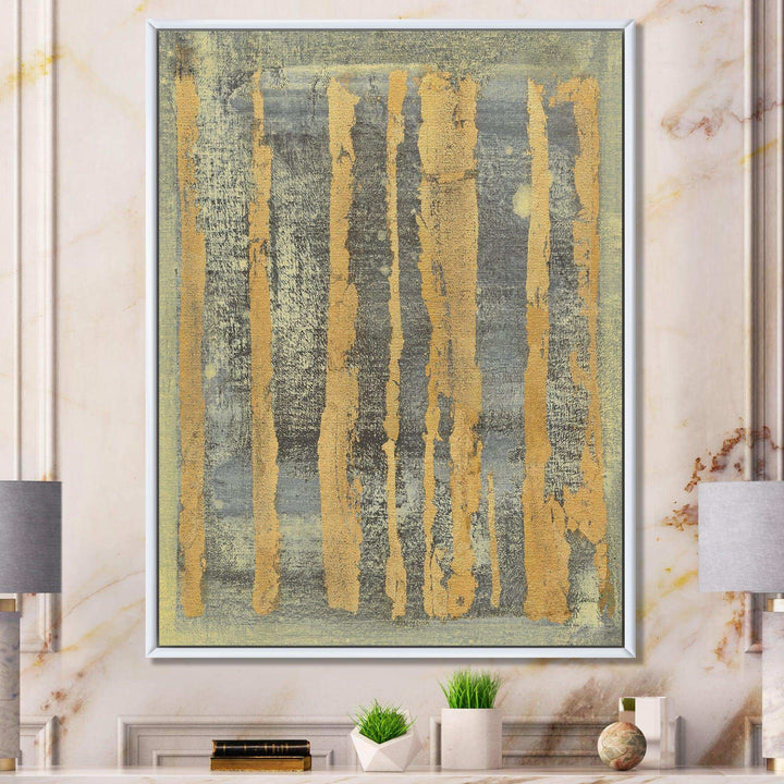 Glam Metallic Form IV - Modern Living Room Wall Decor