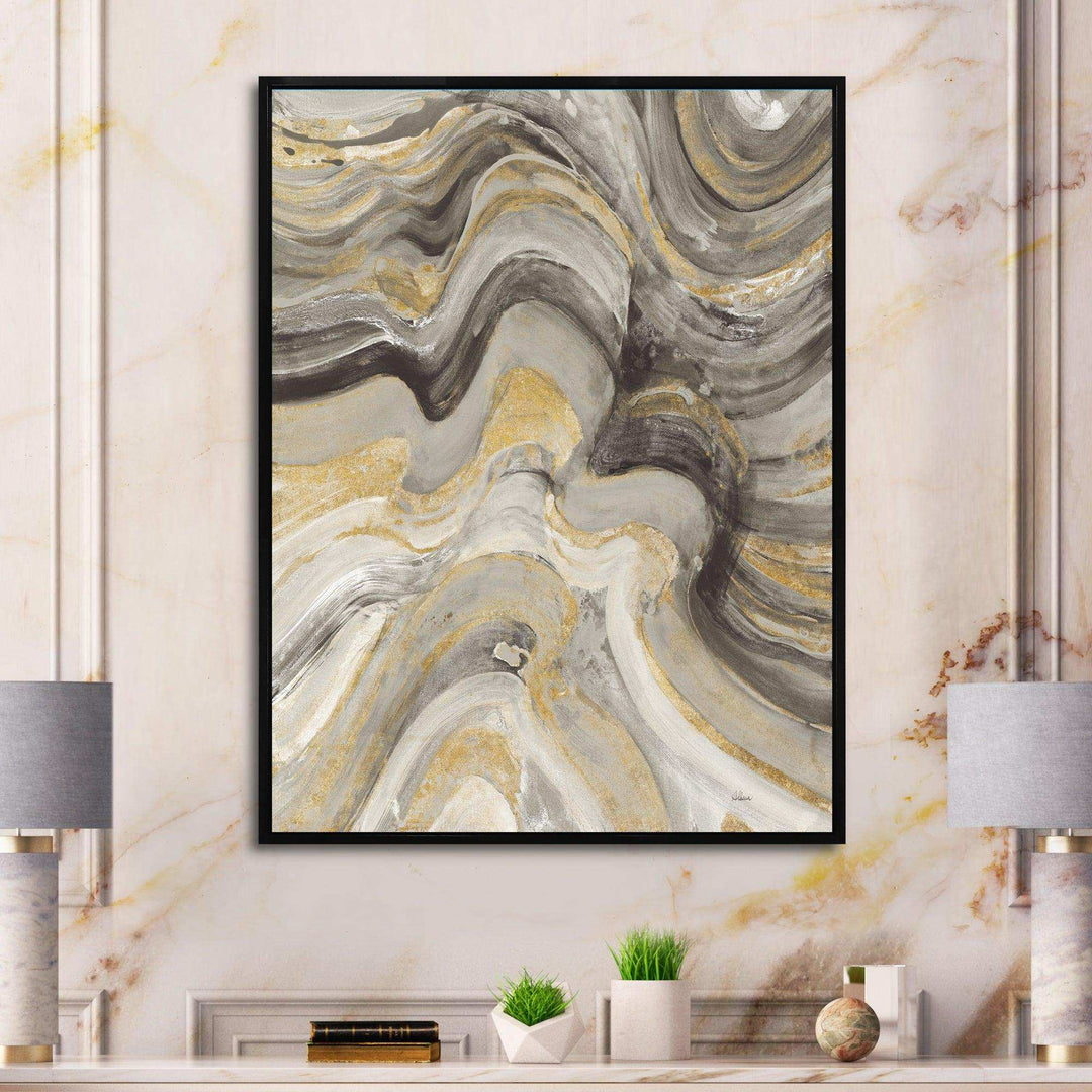 Glam Gold Canion - Modern Living Room Wall Decor