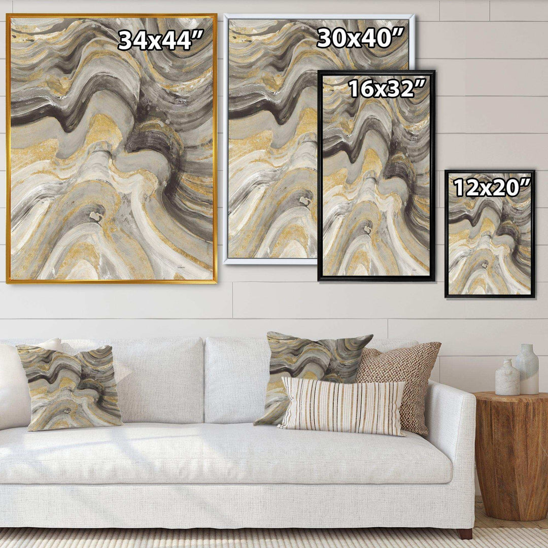 Glam Gold Canion - Modern Living Room Wall Decor