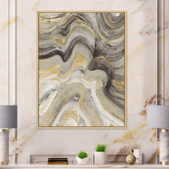 Glam Gold Canion - Modern Living Room Wall Decor