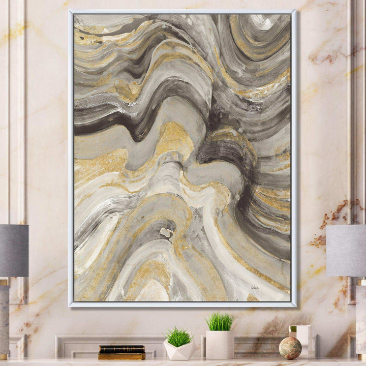 Glam Gold Canion - Modern Living Room Wall Decor