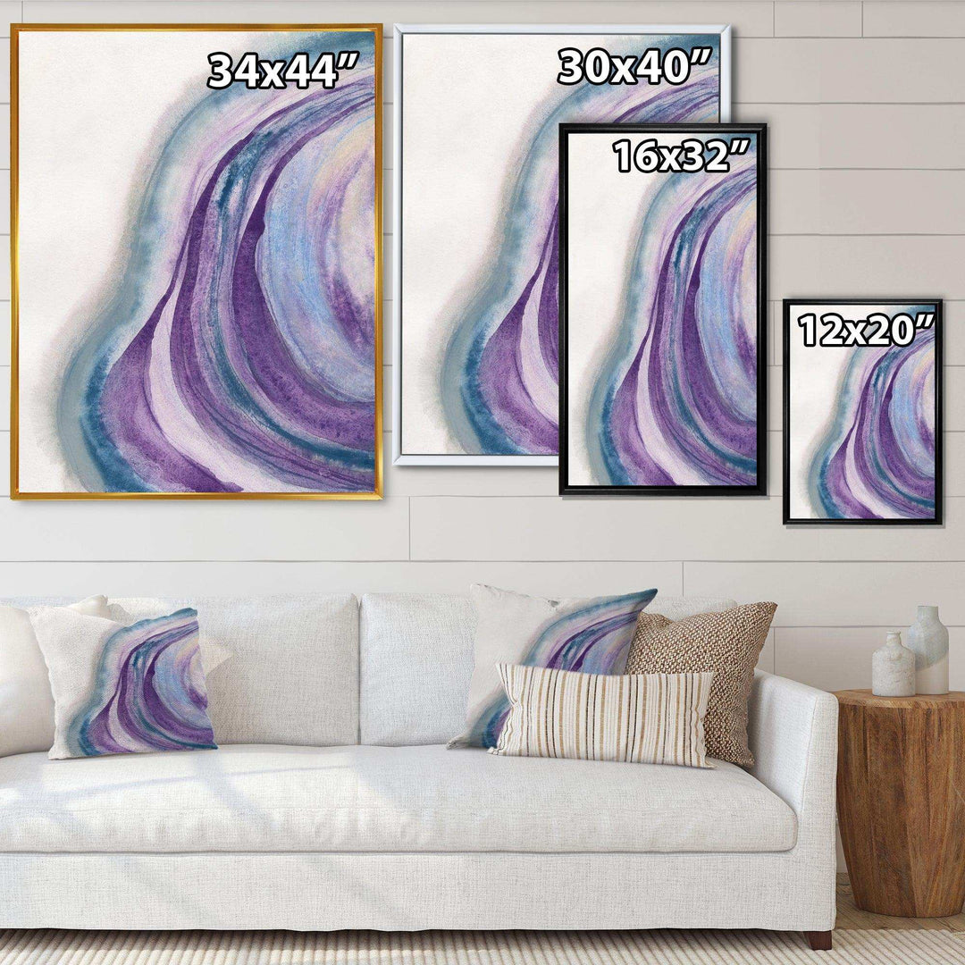 Watercolor Geode II - Modern Wall Art Prints
