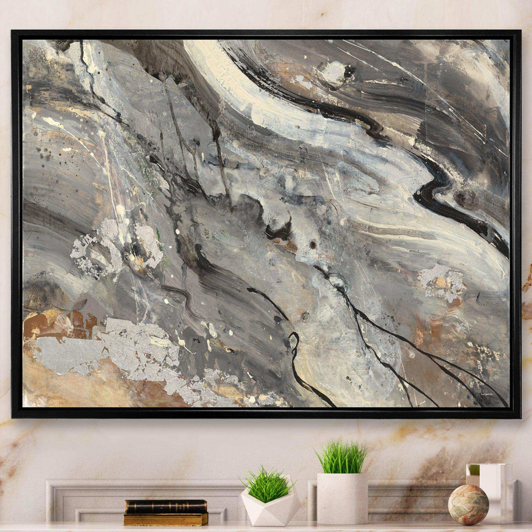 Fire and Ice Minerals II - Farmhouse Living Room Wall Decor