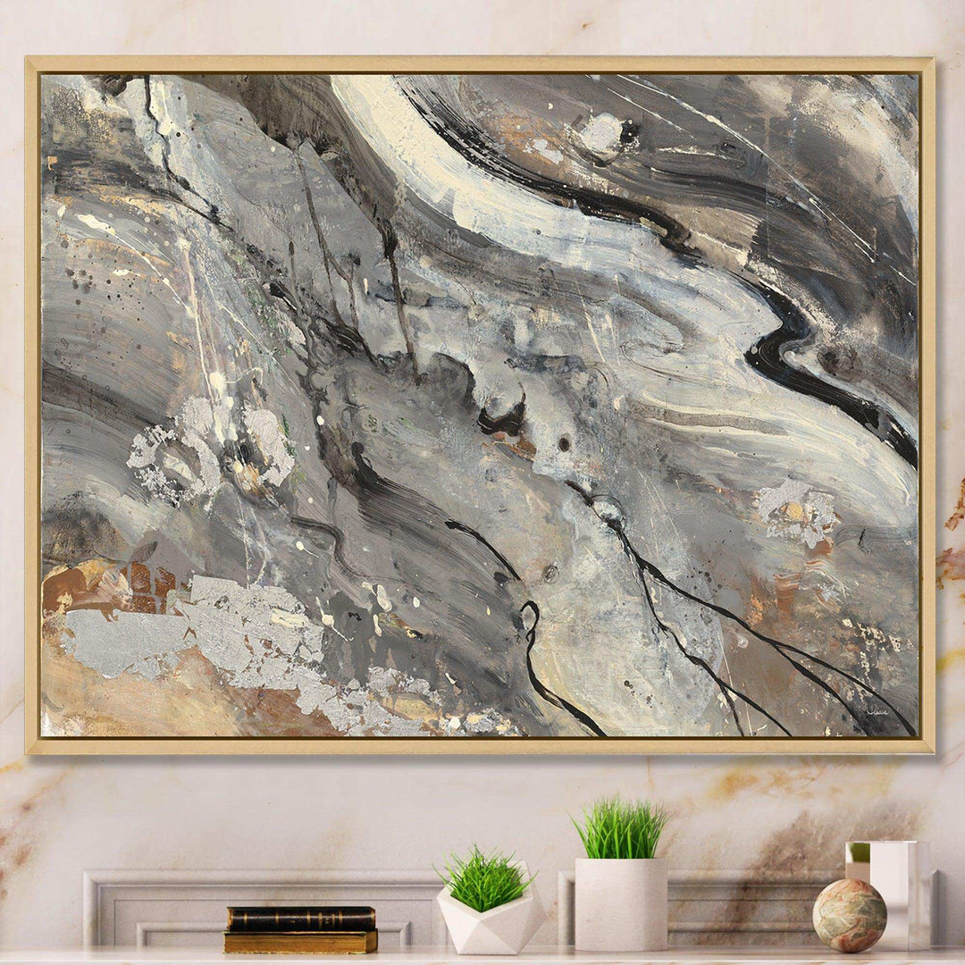 Fire and Ice Minerals II - Farmhouse Living Room Wall Decor