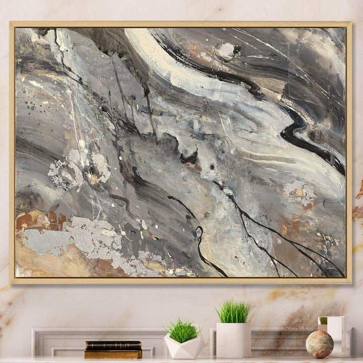 Fire and Ice Minerals II - Farmhouse Living Room Wall Decor