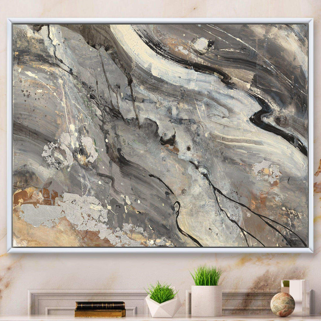 Fire and Ice Minerals II - Farmhouse Living Room Wall Decor