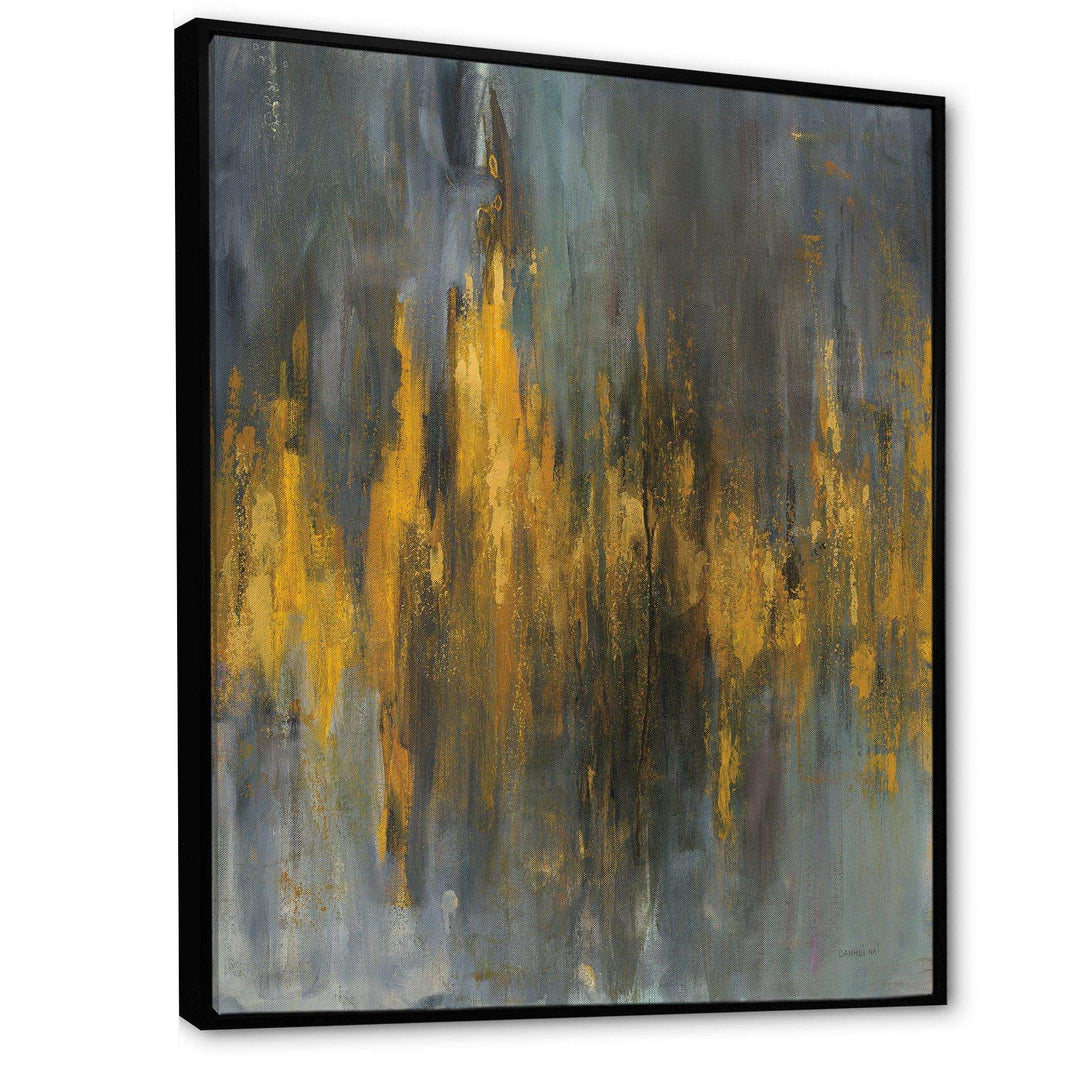 Black and Gold Glam Abstract - Modern Canvas Wall Art