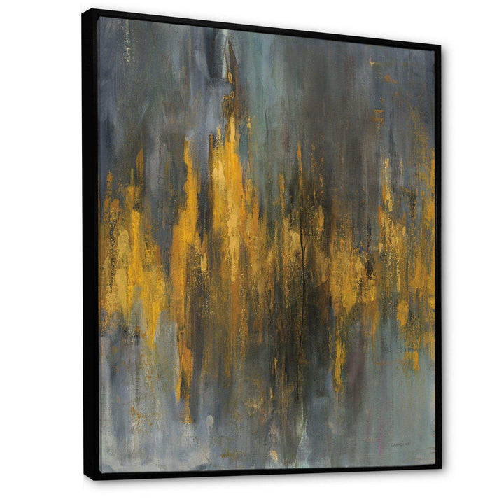 Black and Gold Glam Abstract - Modern Canvas Wall Art