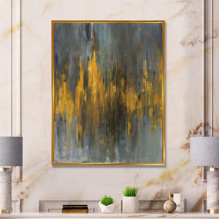 Black and Gold Glam Abstract - Modern Canvas Wall Art