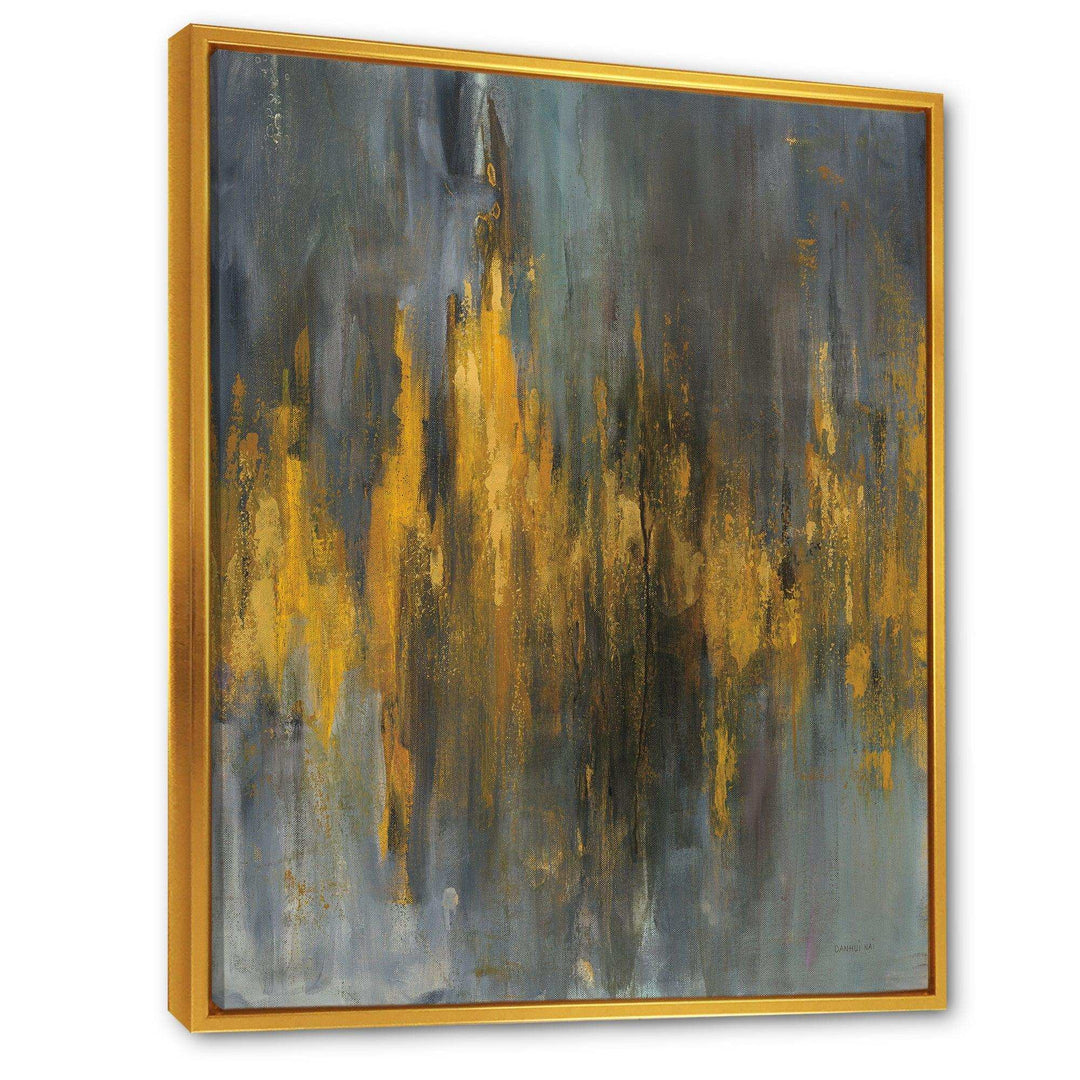 Black and Gold Glam Abstract - Modern Canvas Wall Art