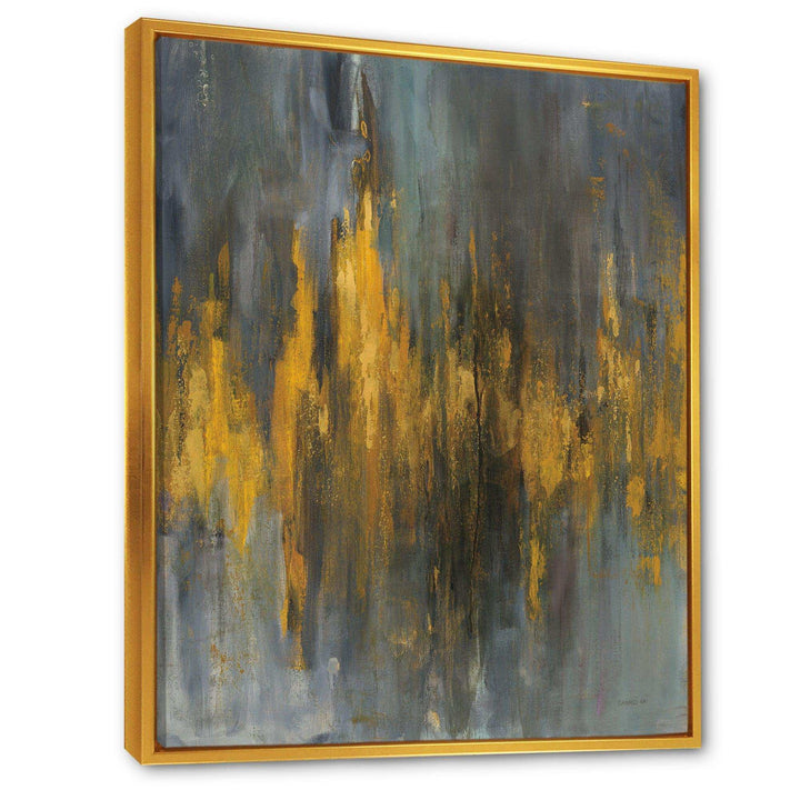 Black and Gold Glam Abstract - Modern Canvas Wall Art