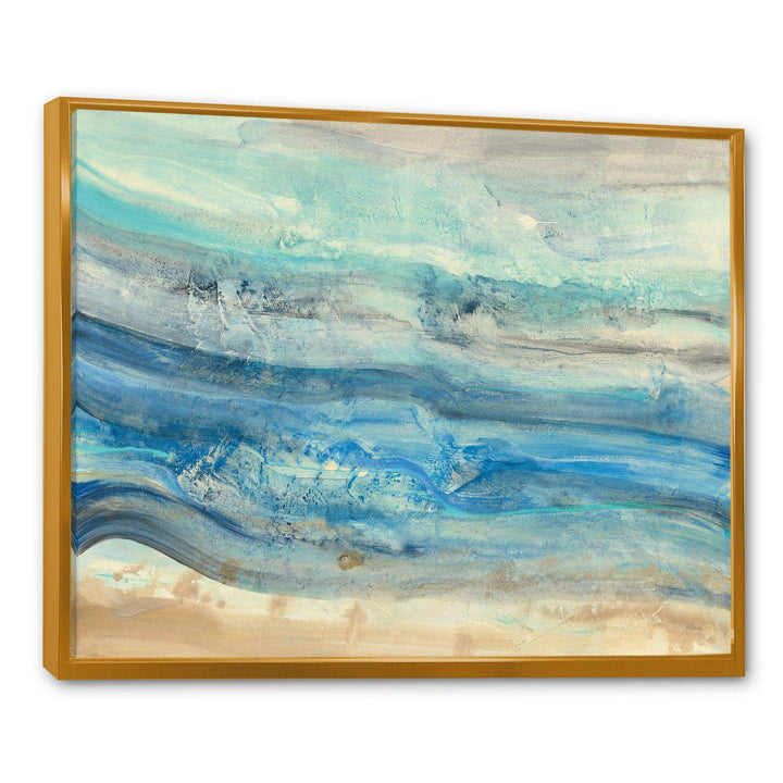 Ocean Mineral Waves - Nautical &amp; Coastal Bedroom Wall Art