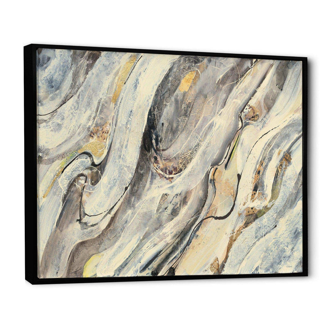 Glam Golden Falls - Modern Bedroom Wall Art