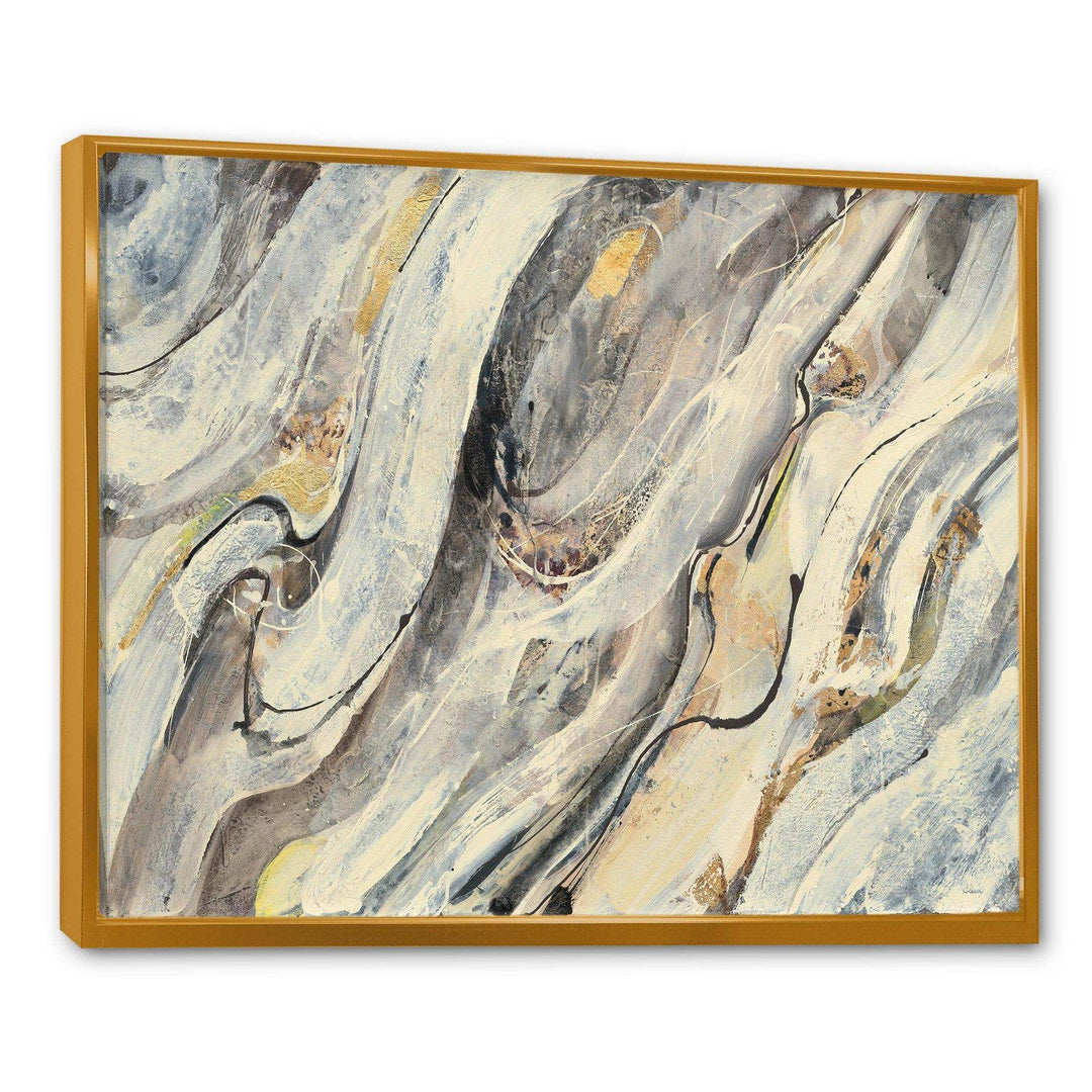 Glam Golden Falls - Modern Bedroom Wall Art