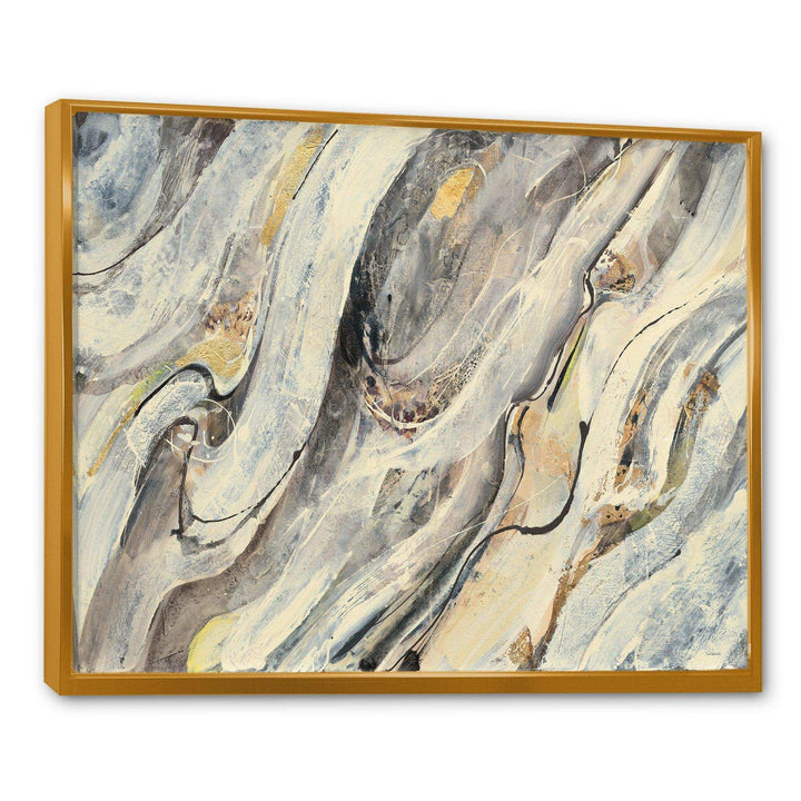 Glam Golden Falls - Modern Bedroom Wall Art