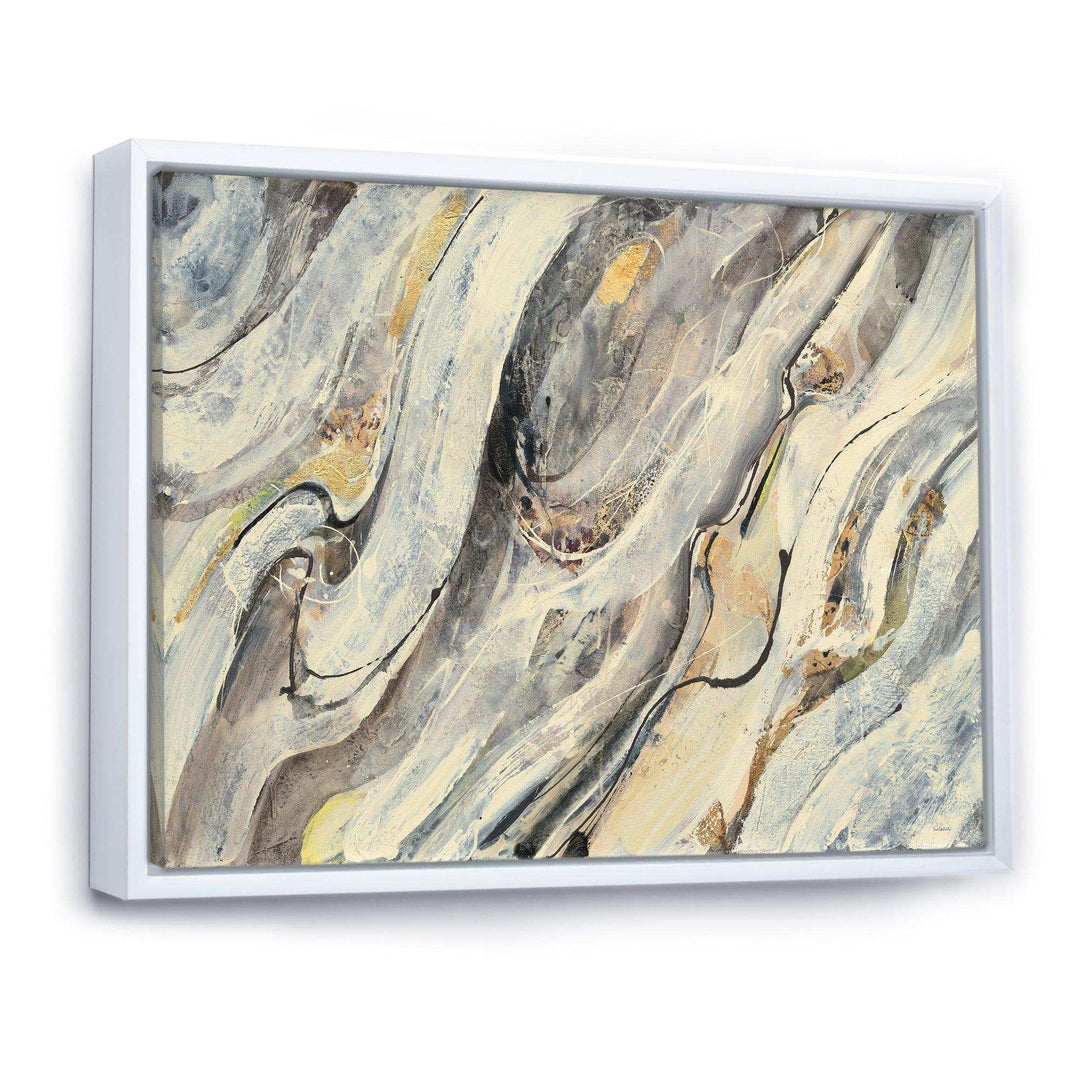 Glam Golden Falls - Modern Bedroom Wall Art