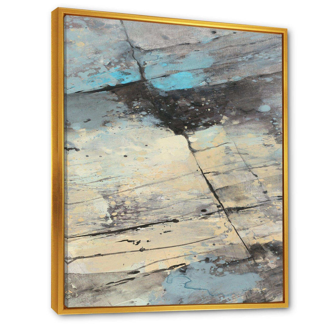 Rock Teal Panel II - Modern Wall Art Prints