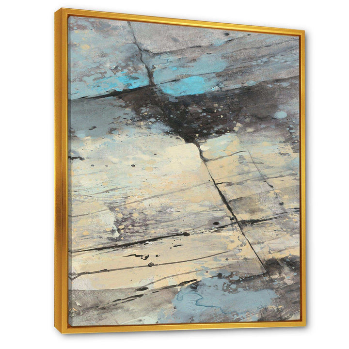 Rock Teal Panel II - Modern Wall Art Prints