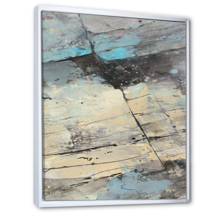 Rock Teal Panel II - Modern Wall Art Prints