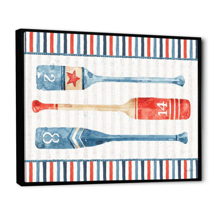 Watercolor Nautical paddles